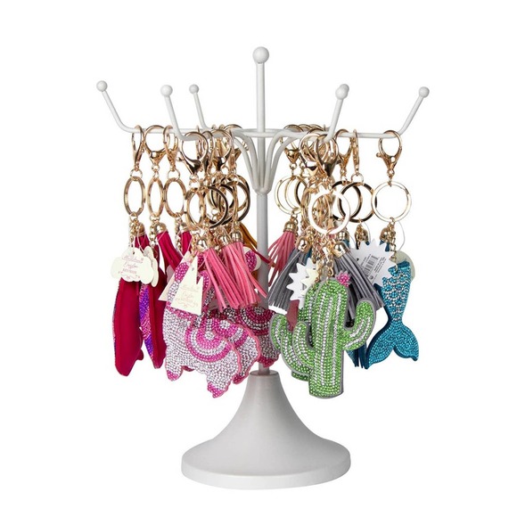 Pink & Purple Unicorn Sparkle Keychain - Picture 2 of 3